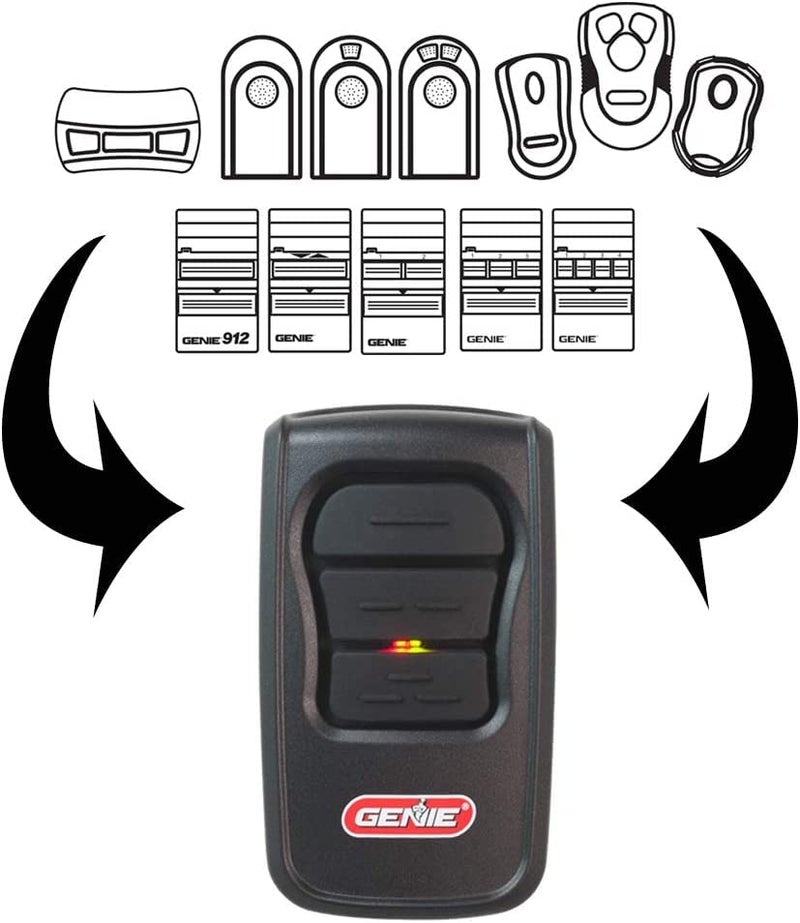 Genie GM3T-BX Garage Door Opener, Intellicode Dual Frequency 315/390 MHz Remote - 3-Button Transmitter - Image 5